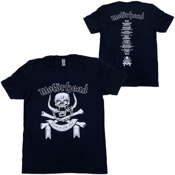 モーターヘッド・MOTORHEAD・MARCH OR DIE LYRICS・Tシャツ・ロックTシャツ