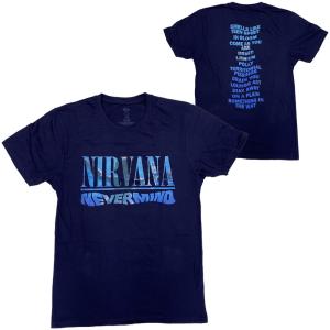 ニルヴァーナ・NIRVANA・NEVERMIND TRACKLIST・UK版・Tシャツ・ロックTシャツ｜dragtrain