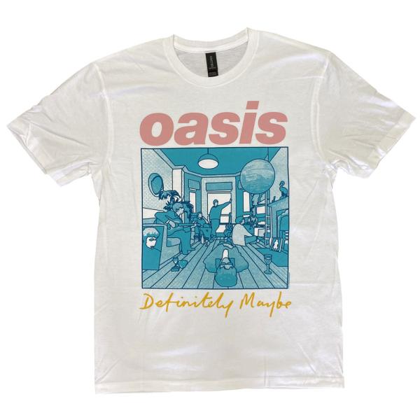 オアシス・OASIS・DEFINITELY MAYBE ILLUSTRATION・Tシャツ・ロックT...