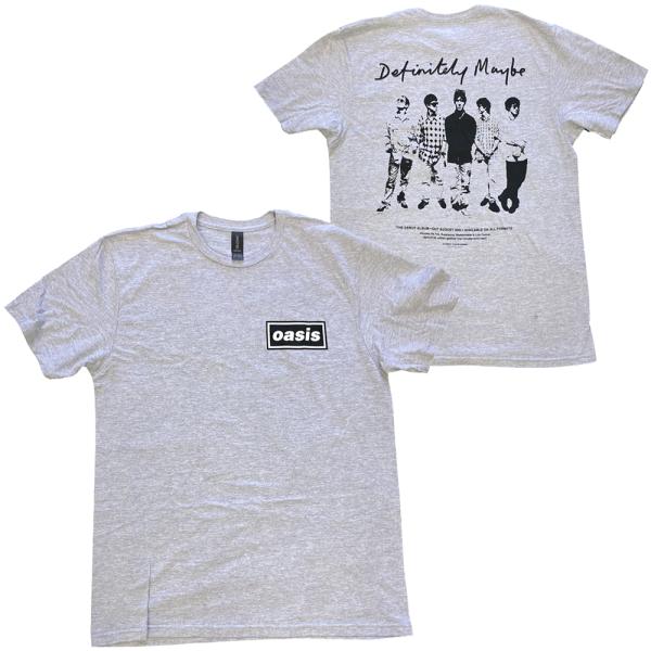 オアシス・OASIS・DEFINITELY MAYBE PROMO・グレー・Tシャツ・ロックTシャツ