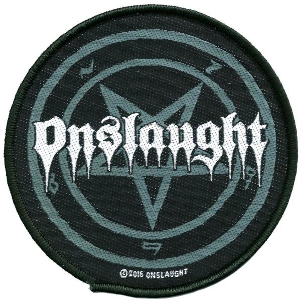 ONSLAUGHT オンスロート PENTAGRAM PATCH 糊なし刺繍ワッペン オフィシャル ...