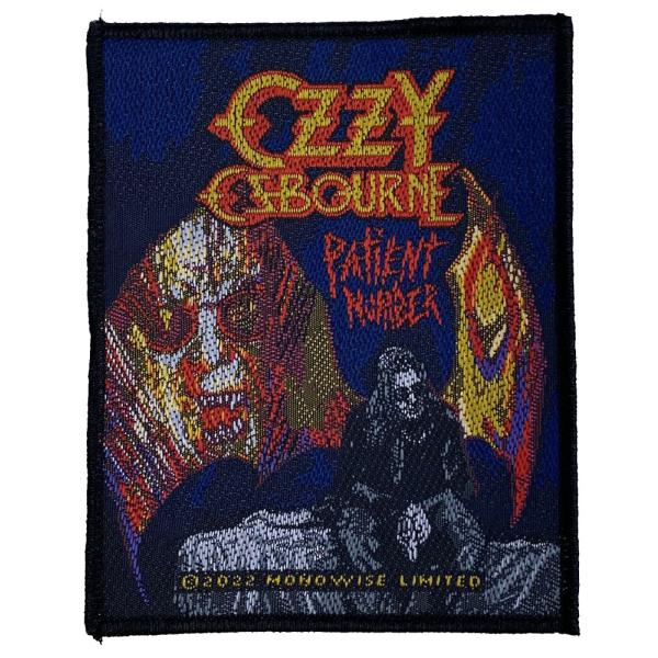 オジー オズボーン・OZZY OSBOURNE・PATIENT NO.9・糊無し・刺繍パッチ・ワッペ...