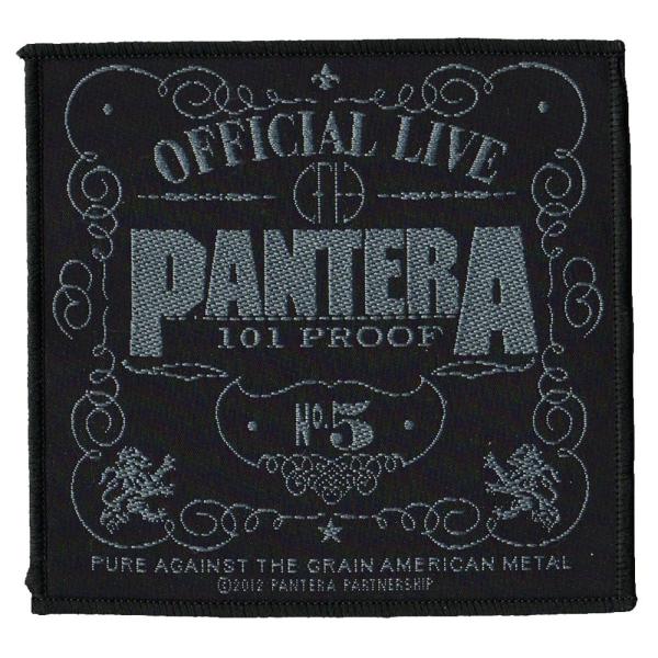 パンテラ・PANTERA・101 PROOF・ 糊無し 刺繍ワッペン・パッチ