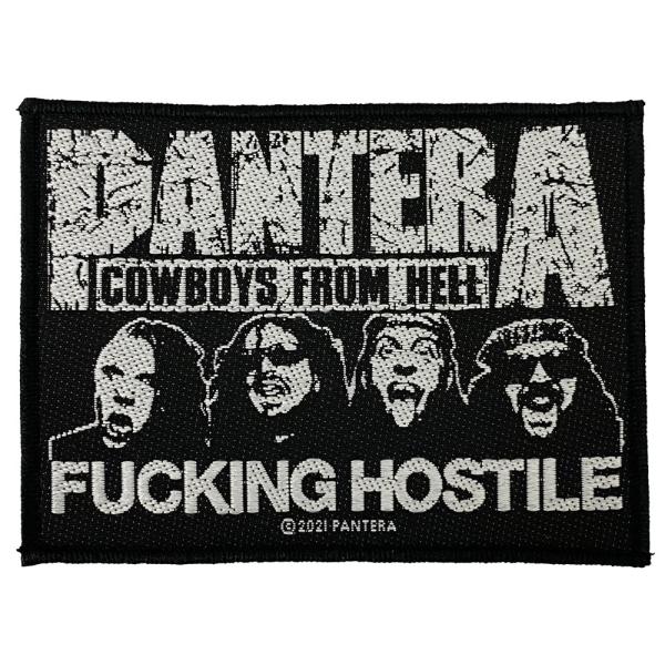 パンテラ・PANTERA・FUCKING HOSTILE・ 糊無し 刺繍ワッペン・パッチ