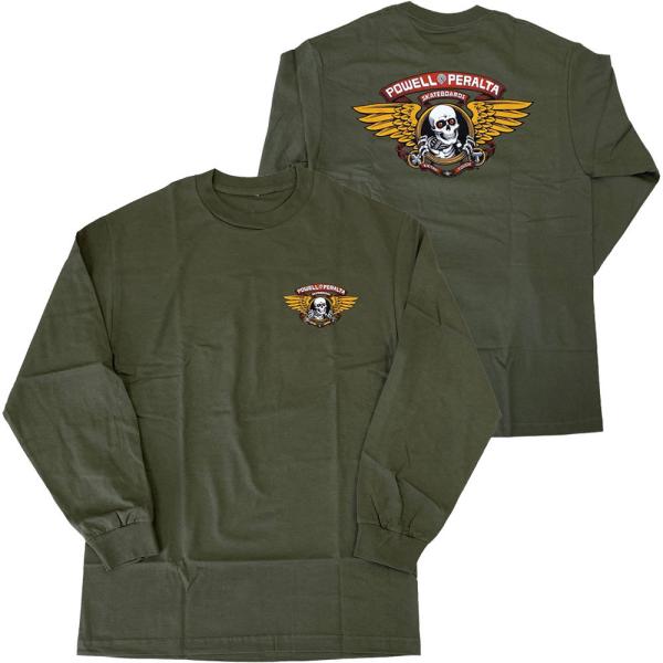 POWELL PERALTA・パウエル・ペラルタ・WINGED RIPPER・ミリタリーグリーン・長...