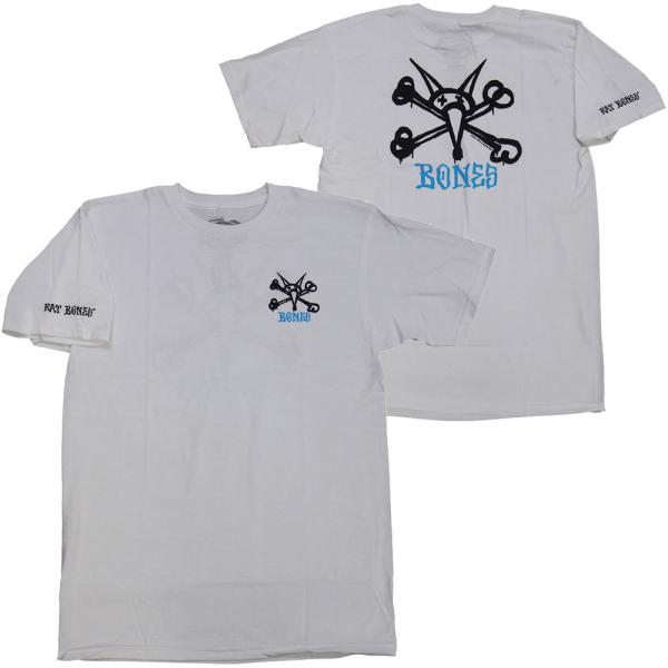 POWELL PERALTA・パウエル・ペラルタ・RAT BONES・ホワイト・Tシャツ
