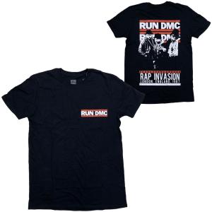 RUN DMC・ランディーエムシー・RAP INVASION・Tシャツ・オフィシャル・ロックTシャツ｜dragtrain