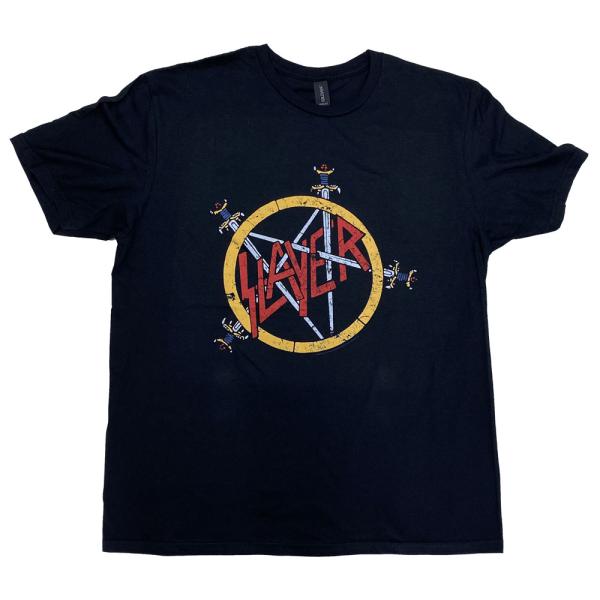 スレイヤー・SLAYER・PENTAGRAM DISTRESSED・UK版・Tシャツ・オフィシャル・...