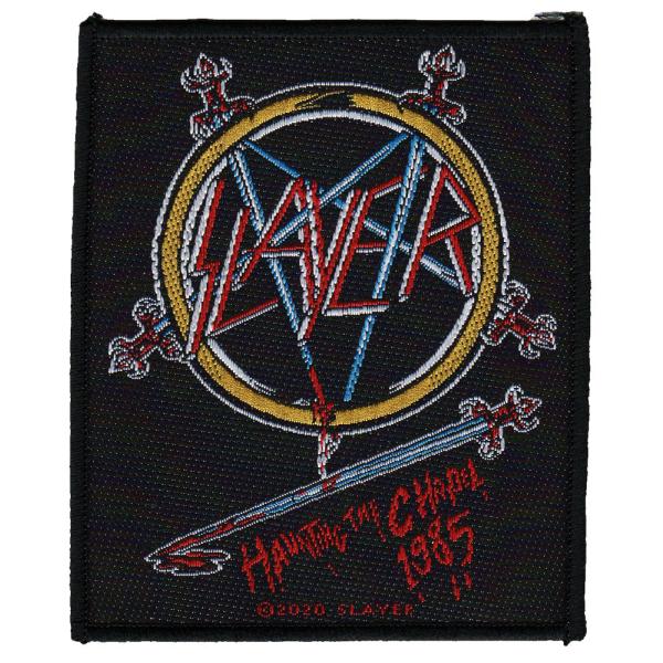 SLAYER・スレイヤー・HAUNTING THE CHAPEL 1985・糊なし・刺繍ワッペン・パ...