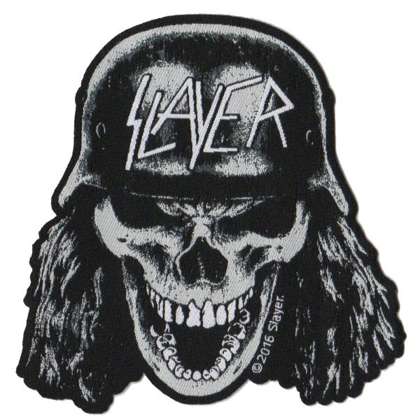 SLAYER   スレイヤー WEHRMACHT SKULL  刺繍ワッペン,パッチ