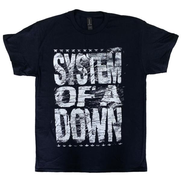 SYSTEM OF A DOWN・システム・オブ・ア・ダウン・DISTRESSED LOGO・Tシャ...