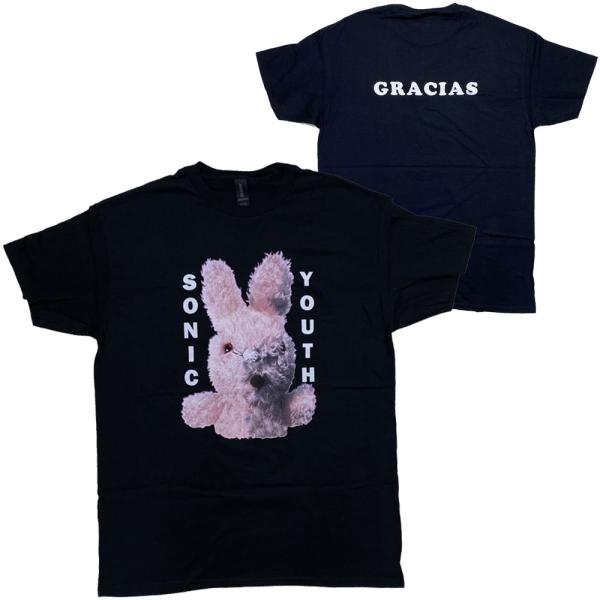 SONIC YOUTH・ソニック ユース・BUNNY・ブラック・Tシャツ・ロックTシャツ