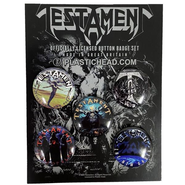 テスタメント・TESTAMENT・BUTTON BADGE SET・缶バッジセット(5個入り)オフィ...