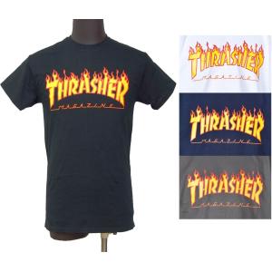 スラッシャー ・THRASHER・FLAME LOGO・Tシャツ 正規品・ステッカープレゼント！｜dragtrain