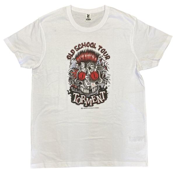 TORMENT・トーメント・OLD SCHOOL TOUR・ホワイト・Tシャツ・サイコビリーTシャツ...