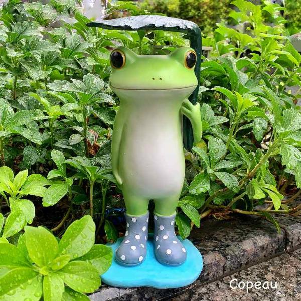 Copeau(コポー） コポーガーデン　葉っぱ傘カエル 71309 かえる カエル copeau 雑...