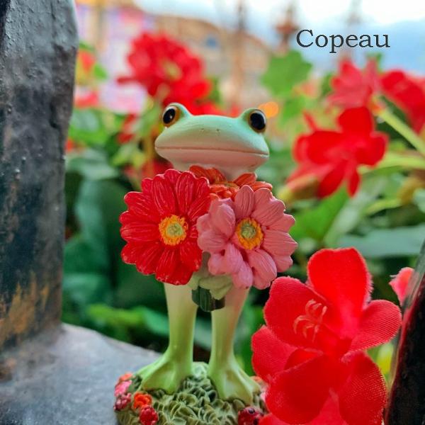 Copeau(コポー） コポー　ガーベラを持つカエル 72216 かえる カエル copeau 雑貨...