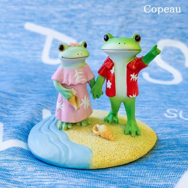 Copeau(コポー） コポー　夏　波打ち際カップル 73883 かえる カエル copeau 雑貨...