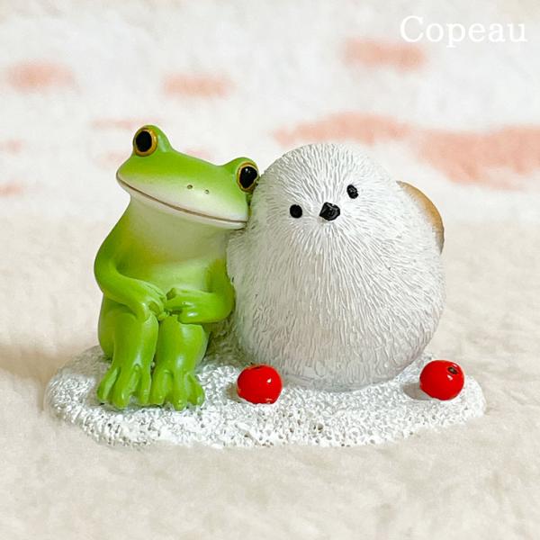 Copeau(コポー） コポー シマエナガと一緒 74330 かえる カエル copeau 雑貨 置...