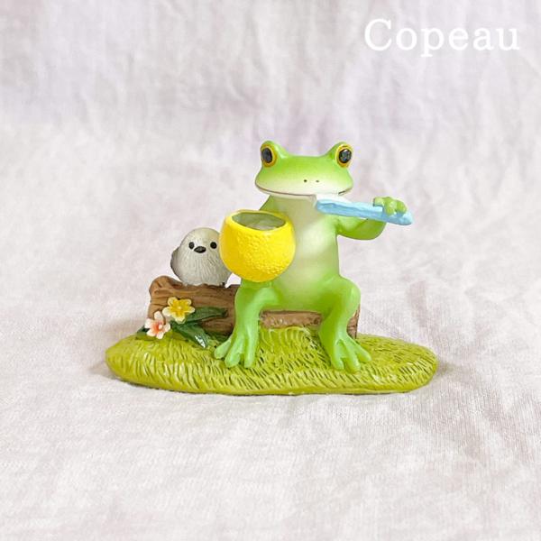Copeau(コポー） コポー　シマエナガと歯磨きするカエル 74467 かえる カエル copea...