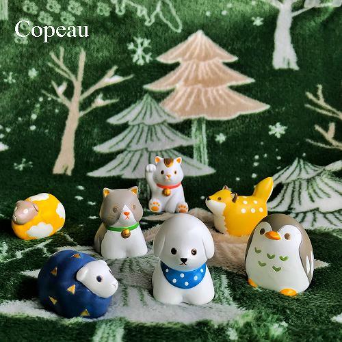 Copeau(コポー） コポー　張子風　みずたまきつね かえる カエル copeau 雑貨 置き物 ...