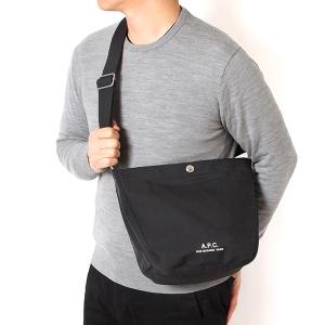 26SSモデル アーペーセー A.P.C. メンズ JOURNAL ナイロン スモールバッグ【LZZ NOIR/BLACK】 M67010 PSAKR LZZ/【2026SS】m-bag