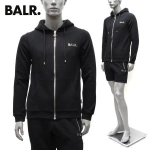 ボーラー BALR.  メタルロゴ パーカーショートパンツ 上下セット_セットアップ【BLACK】 B1267.1001+B1431.1003  BLACK/【2023SS】m-tops｜drawers