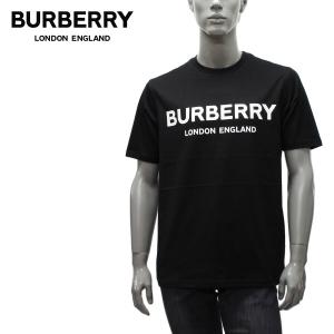 バーバリー BURBERRY  LETCHFORD ロゴプリント Tシャツ【BLACK】 8026016  BLACK/【2021SS】m-tops｜drawers