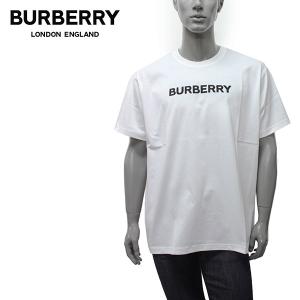 バーバリー BURBERRY  HARRISTON ロゴプリント オーバーサイズTシャツ【WHITE】 8055309  WHITE/【2023SS】m-tops｜drawers