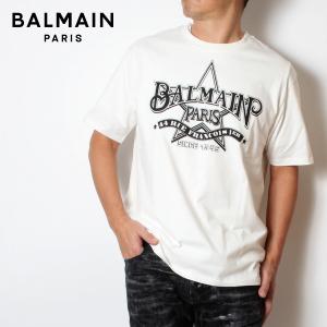 BALMAIN（バルマン） メンズ Tシャツ XL ホワイト 白 BA12532 半袖