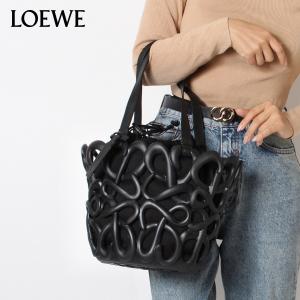 ロエベ LOEWE  レディース ANAGRAM INFLATED BASKET BAG アナグラム インフレーテッド バスケット【BLACK】 A223V39X01  1100/【2023-24AW】l-bag｜drawers