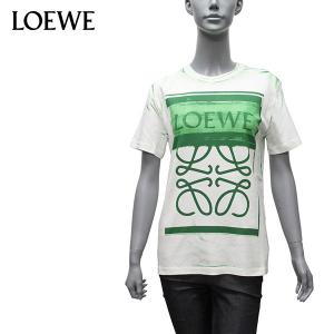 ロエベ LOEWE  レディース アナグラム ANAGRAM ロゴプリントTシャツ【ホワイト】 S359Y22X27  2104/【2022-23AW】l-tops｜drawers