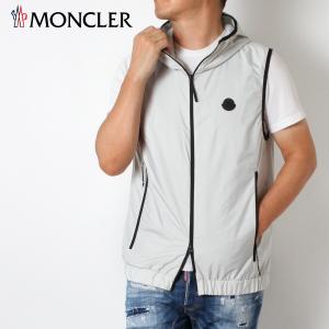 24SS新作 モンクレール MONCLER  メンズ VALLESE ナイロンベスト【アイスグレー】 1A00150 5968E 90D/【2024SS】m-tops｜drawers ドロワーズ