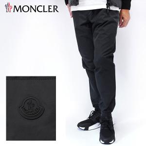 モンクレール MONCLER  メンズ ワンポイントチケット イージーパンツ【ブラック】 2A00009 54ARP 999/【2023-24AW】m-bottoms