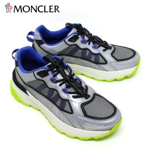 モンクレール MONCLER  LITE RUNNER メンズ スニーカー【シルバー(蛍光ソール)】 4M00230 M2832 P99/【2023SS】m-shoes｜drawers