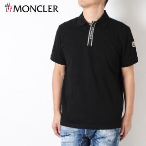24SS新作 モンクレール MONCLER  メンズ プラケットロゴ+ワッペン 鹿の子ポロシャツ【ブラック】 8A00002 89A16 999/【2024SS】m-tops｜drawers ドロワーズ