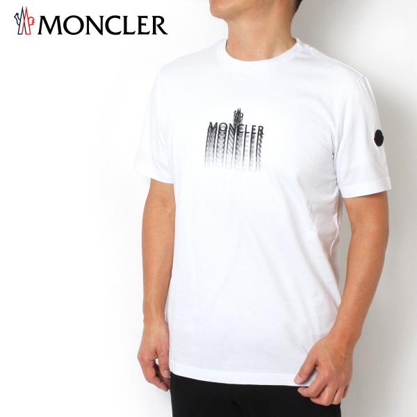 25SSモデル モンクレール MONCLER グラフィックロゴ 半袖Tシャツ【ホワイト】 8C000...