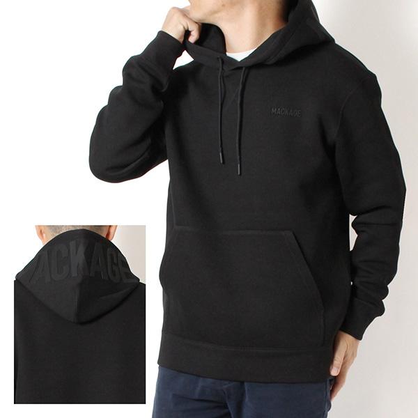 25AWモデル マッカージュ MACKAGE メンズ KOLTON プルオーバーパーカー【BLACK...