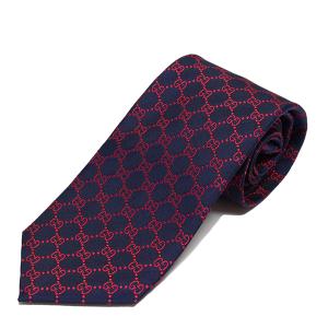 グッチ GUCCI FENDIN ネクタイ Necktie【ネイビー】 456524 4B002 4174/【2024SS】necktie
