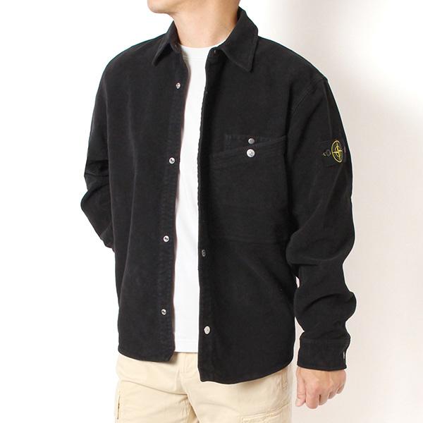 25AWモデル ストーンアイランド STONE ISLAND バッジワッペン付き コットン オーバー...