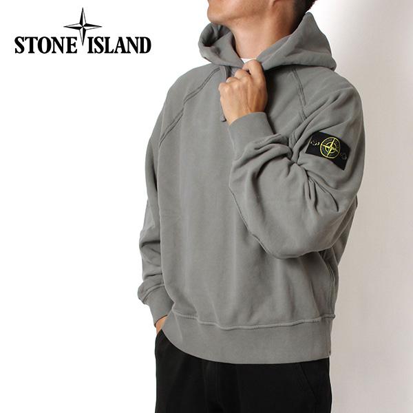 25AWモデル ストーンアイランド STONE ISLAND バッジワッペン付き スエットプルオーバ...