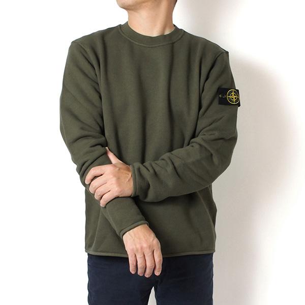 25AWモデル ストーンアイランド STONE ISLAND バッジワッペン付き スウェットトレーナ...