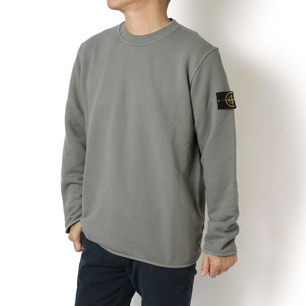 25AWモデル ストーンアイランド STONE ISLAND バッジワッペン付き スウェットトレーナ...