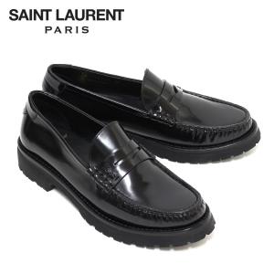 サンローラン SAINT LAURENT  レディース ペニーローファー チャンキーソール【ブラック】 716556 AO9VV 1000/【2023-24AW】l-shoes｜drawers