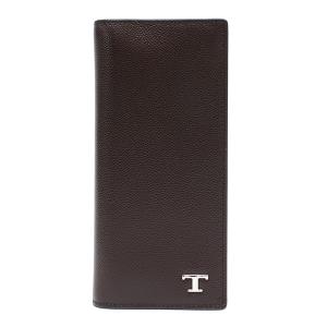 26SSモデル トッズ TOD'S Tタイムレス 二つ折りレザー長財布 小銭入れ付【ブラウン】 XAMTSYB7300 UGA S810/【2026SS】m-wallet