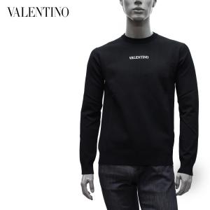 ヴァレンティノ・ガラヴァーニ Valentino Garavani  フロントロゴ レーヨン ニット セーター【ブラック】 WV3KC15Z7HS  0NA/【2021-22AW】m-tops｜drawers