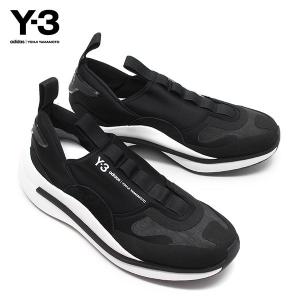 ワイスリー Y-3(adidas×Yohji Yamamoto)  QISAN COZY RUN スニーカー【BLACK/NOIR】 H05692  BLACK/【2021-22AW】m-shoes｜drawers