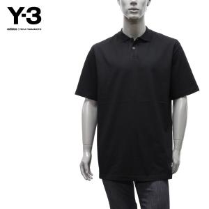 ワイスリー Y-3(adidas×Yohji Yamamoto)  SHORT SLEEVE POLO 鹿の子ポロシャツ【BLACK】 H44802  BLACK/【2023SS】m-tops｜drawers