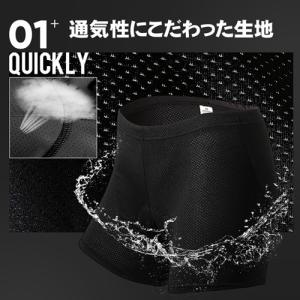 インナー サイクルパンツ メンズ パッド入り ...の詳細画像2