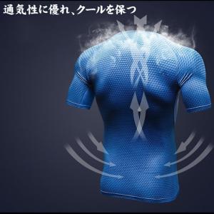 コンプレッションウェア シャツ 半袖 インナー...の詳細画像4